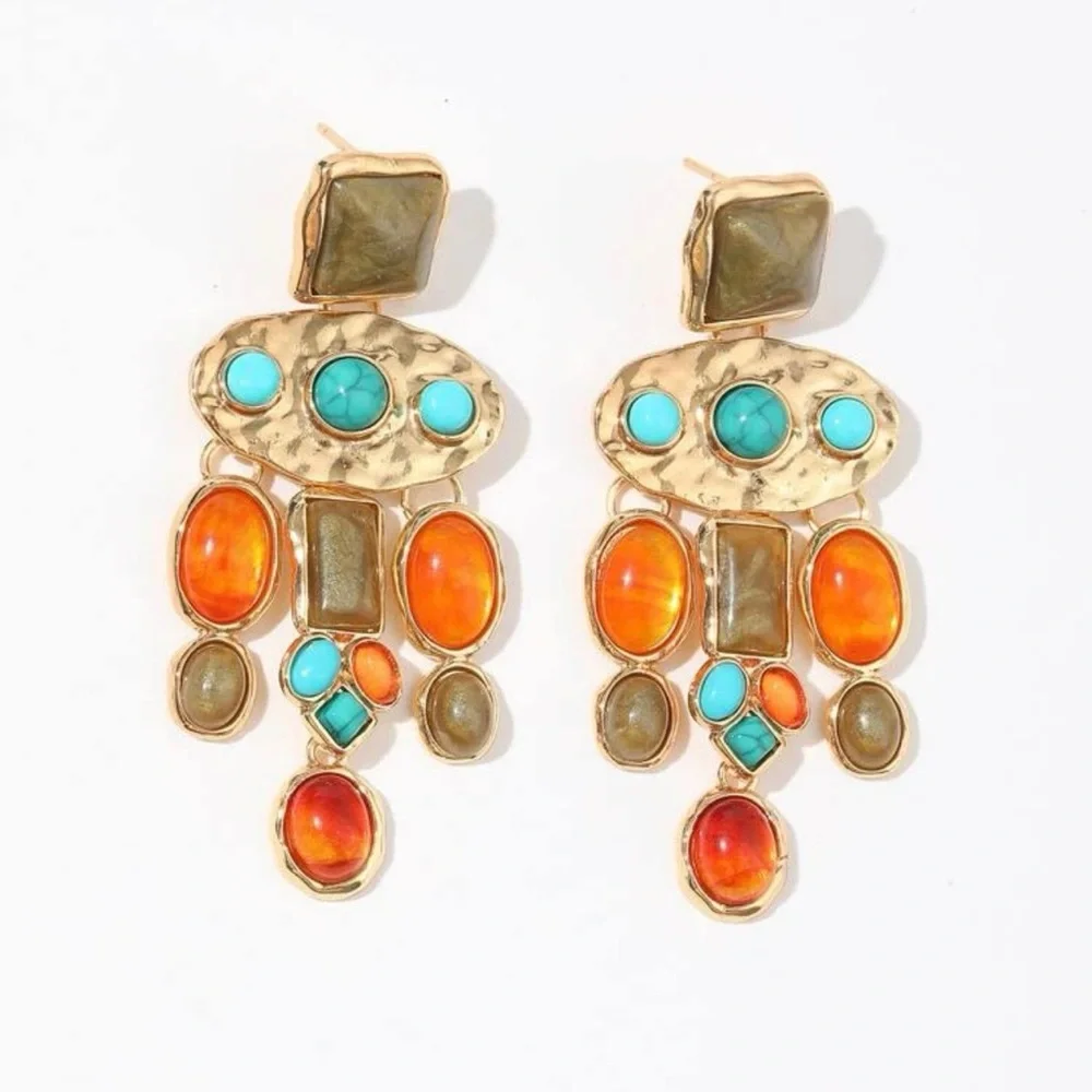 Geometric earrings - Picture 5 of 5